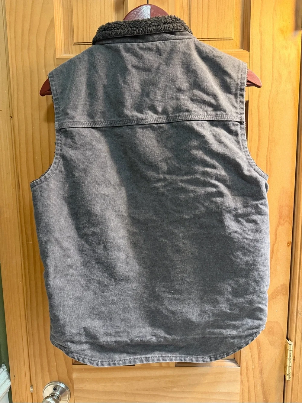 Carhartt Gray Sherpa-Lined Work Vest